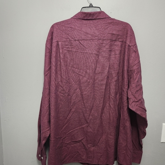 Untuckit men's veneto button-up shirt size 3XL red long sleeve - Picture 6 of 10